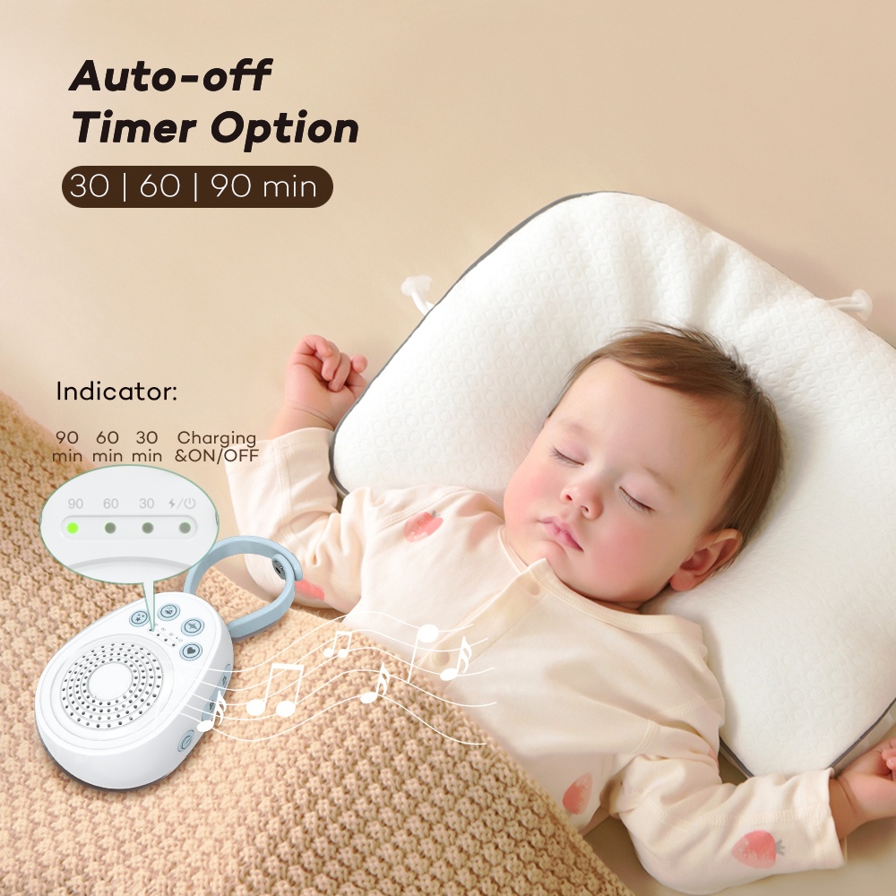 White Noise Sleep Machine Blue with 20 Soothing Sounds