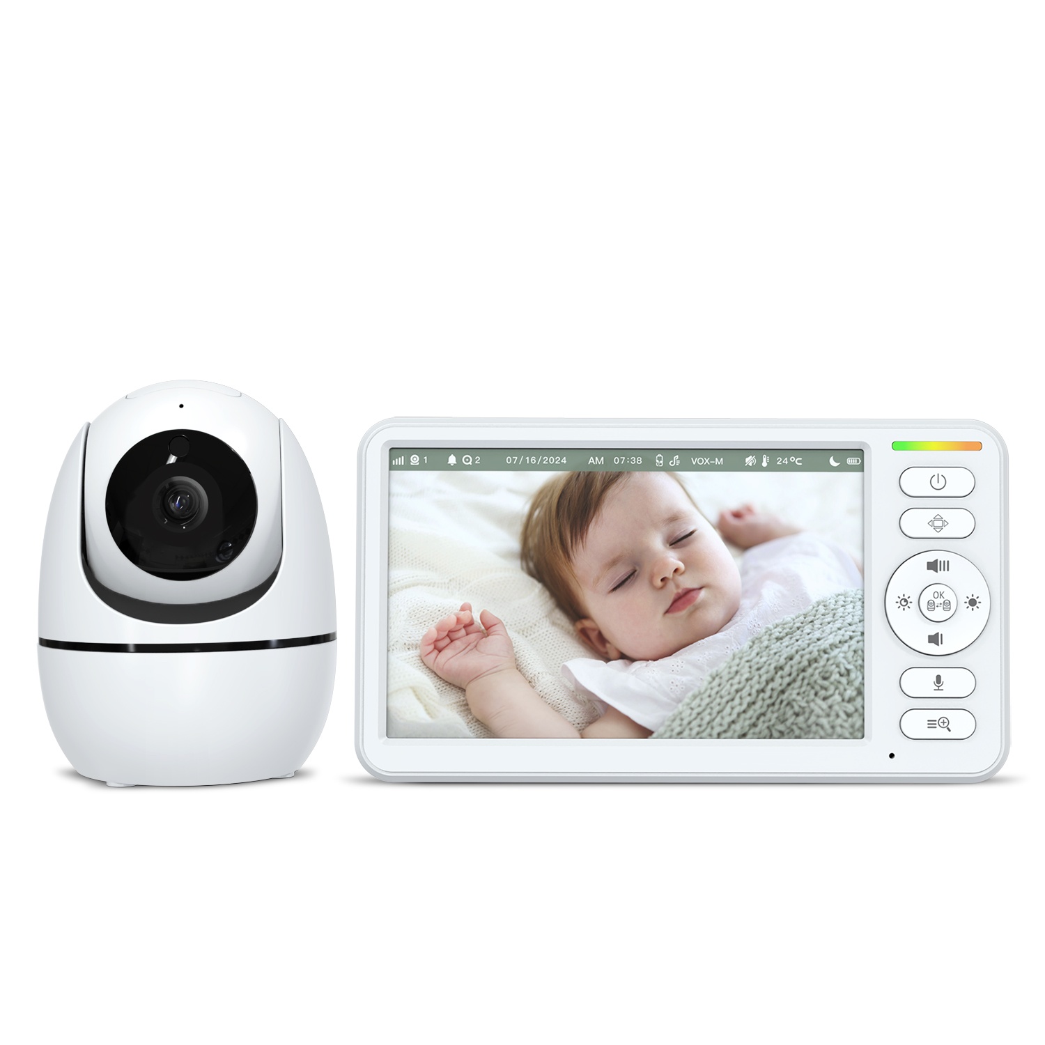 Pro-Vision 6 inch Digital Video Baby Monitor Non-WiFi Plug Play Secure Monitorin